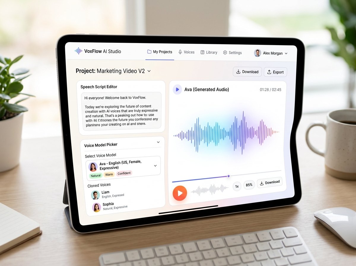 ElevenLabs AI Voice and Audio Synthesis Interface