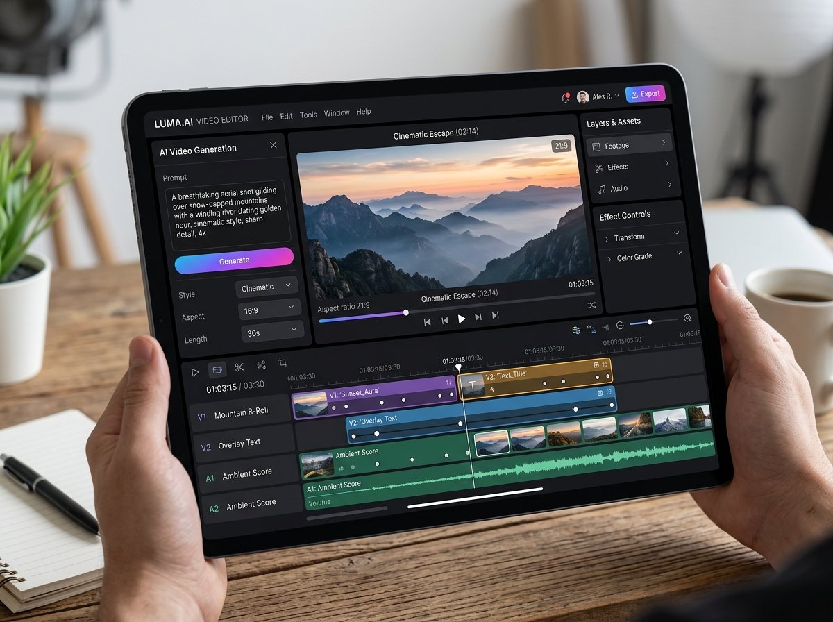 Runway AI Video Generation Studio Interface